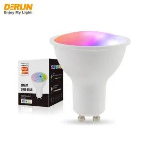 GU10 RGB+CCT 2200–6500K 3W 5W Outdoor GU10 Smart Light Bulb, Compatible with Alexa and Google Home