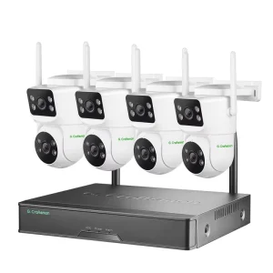 GW P1FD M3X K4 ICSEE Wireless WIFI 6MP Dual Lens Camera NVR Kits Security PTZ Package CCTV Camera System Auto Tracking Outdoor