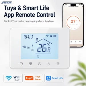 Gas Boiler Thermostat for Home Boiler Heating System Digital Room Temperature Controller Wall Mounted Weekly Programmable