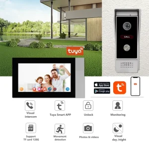 Gate Intercom Systems With Camera Smart Wifi Door Bell Unlock Camera Video Door Phone Intercom System with Function