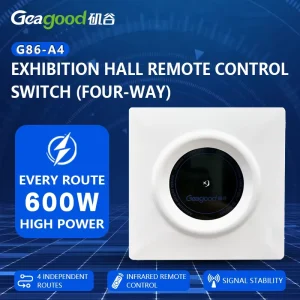 Geagood 4Channel IR Wireless Smart Wall Light Switch 10A 110 220V AC IP21 7 10m Range Each 600W 2400W for Show Room
