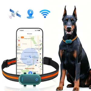 Geo Fence Alert Anti Lost Alert LED Glow Light Navigation Pet GPS Tracker