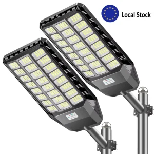 Germany Stock Vibrant Modern Style Solar Street Light with Intelligent Motion Detection Programmable Outdoor Security Lamp