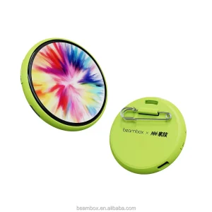 Gift 1.8inch HD IPS 360×360 283PPI 500mAh Touchscreen AI Beambox Nano E-badge with Video Play 16MB Storage & 5-14h Battery Life