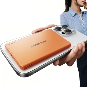 Gift Promotional 5000mAh Mini Lightweight Logo Support Travel Backup Magnetic Wireless 15W Type C Fast Charging Power Bank