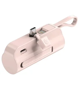 Girls’ Wireless Charging 5000mAh ROHS Mini Slim Portable Power Station Larger Capacity Powerbank with 10W Output Power