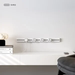 Gler Smart Plug Office Desk Power Track System Electric Socket Outlet Track for Multi Electrical Tabletop Socket
