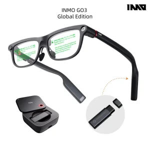 Global Edition Inmo GO3 AI Translastion Smart Glasses Realtime Translate Text in Your Eyes AR Glasses with Camera AI Assistant