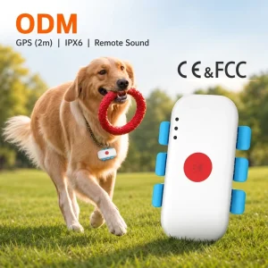 Global Smart Pet GPS Tracker with Two way Voice Intercom IPX6 Waterproof 5 Day Battery Life Real time Dog Cat Finder F35 Model