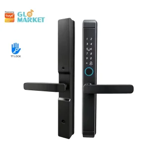 Glomarket Electronic Smart Locks Rfid Card Code TTLock APP Slim Aluminum Door Locks Outdoor