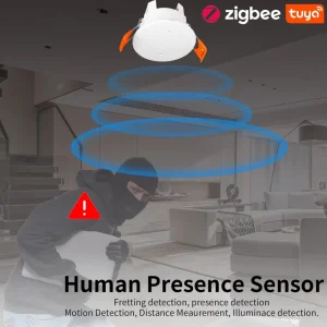Glomarket Factory Selling Directly Tuya Wifi zigebee Smart Ceiling Mounted Breathing Presence Sensor PIR Motion Sensor