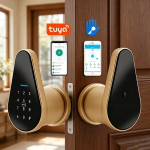 Glomarket Tuya TTLOCK Aluminum Smart Digit Lock Fingerprint Recognition Smart Door Lock With for Home Bedroom Office