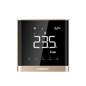 Gold Adjustable Digital Thermostat Fcu Air Conditioner Smart Thermostat for Google Home Alexa WIFI Room Temperature Controller