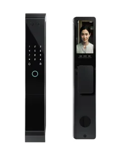 Golden Security 3D Face Recognition Multifunction Video Intercom Intelligent Smart Lock Door With Camera for Wooden Doors