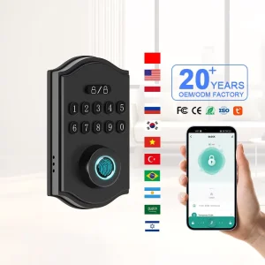Good Quality Smart Deadbolt Lock WiFi Keypad Password Keyless Door Lock Tuya & TTlock App