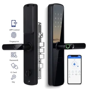 Good Quality Tuya App Smart Lock Card Code Key Intelligent Digital Fingerprint Waterproof TTlock Door Lock Smart for Apartment
