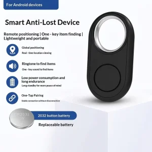 Google Smart Anti-Lost Tracker for Pet and Child Locator Compatible with Google Find Hub Plays Sound Android & IOS