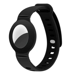 Grade AAA Silicone Tag Bracelet for Kids GPS Compatible Anti Drop Metal Studs Wristband for AirTag