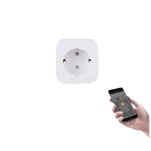 Graffiti Wi Fi Smart Socket EU Standard Plug AC110V 240V 16A Power Consumption Metering Alexa Voice Control Remote