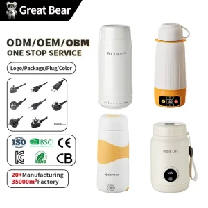 Great Bear Health Pot Multi-purpose Stainless Steel Portable Electric Kettle for Traveling Smart Display Household Appliance