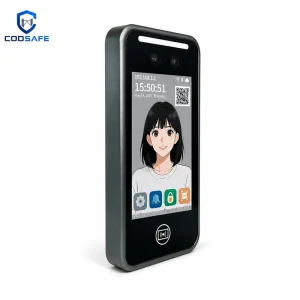Grey Plastic Shell High Speed Human Face Scanning Access Reader Fast Recognition for Business Premises Attendance Recording