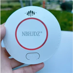 HAJUER Smart Home Office Portable Durable ABS Plastic Fire Smoke Detector Photoelectric Sensor 10 Year Lithium Battery Alarm