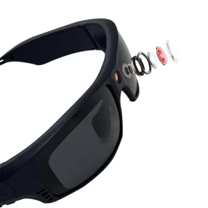 HD Camera AR Smart Glasses Lightweight 1080P Recording Polarized Sports Glasses 2.5 Hours Battery Life Dual Stereo Sound Li ion