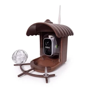 HD Plastic Bird Feeder Camera AI Bird Recognition Automatic Pet Feeding Waterproof Hanging Design Eco Friendly Solid Battery