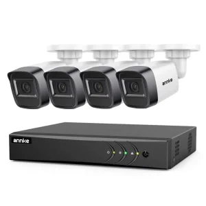 HD TVI Analog 2MP 1080P Surveillance CCTV Security System Smart Detection 8 Channel DVR 4pcs Bullet Camera 20m IR IP66