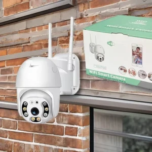 HD WiFi Smart 2MP Pixel CCTV Camera 360-Degree View Two-Way Voice Intercom Memory Card Data Storage Option CMOS Imaging Sensor