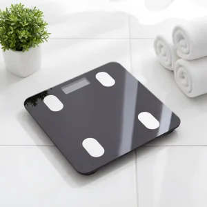 HD2020 Digital Tempered Glass Electronic Health Scale Smart Fat Water Analysis 180kg Capacity Battery Operated Home Use