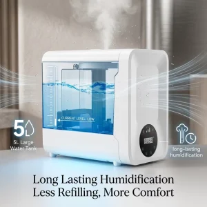 HD600 Intelligent Home Air Humidifier With 7 Colors Lights Indicator Easy Clean for Office Living Room Household