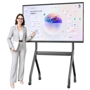 HDFocus Digital Smart Board 55 65 75 85 Inch 20 Points Touch Interactive Whiteboard Android Windows for Conference and Education