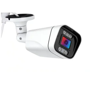 HIK Compatible 8MP 4K POE Bullet Camera CMOS Strobe Light Alarm One way Audio Full Color Night Vision for Plug Play IP66