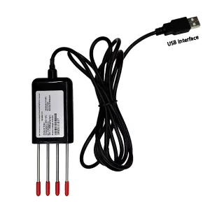 HONDE USB Interface 8 in 1 Soil Moisture Temperature EC Salinity NPK PH All in One Sensor with 4G Data Logger for Smart Farming