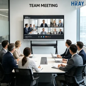 HRAY 86 Inch 4K Interactive Smart Whiteboard Android 13 for School Classroom Teaching Meeting Room Display Oem Odm Custom Supply