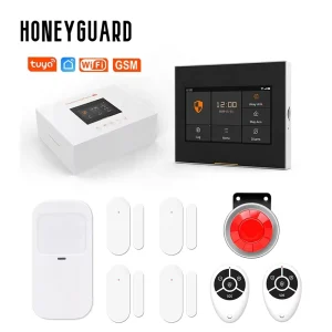 HSG002 Indoor Smart Home 2G/4G/GSM/WiFi Security Alarm System PIR Motion Sensor 115dB Alarm Wireless App Control
