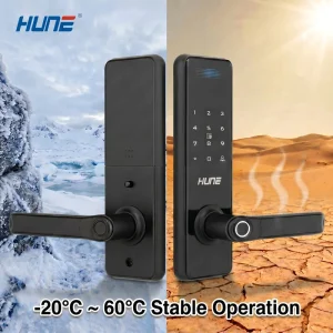 HUNE Multi Language Smart Lock APP Remote Control Real Time Access Record Anti Tamper Alarm For Villa Residential Door Security