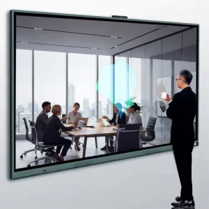 HUSHIDA School Education LED Board Device All in One Pc Interactive Panel 65 Inch Smart Tv Touch Screen Whiteboard Online Home