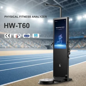 HW T60 43 Inch LCD Screen Steel Fitness Multi Functional Human Body Health Testing Machine