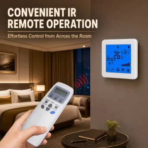 HY08AC HVAC System Remote Control Air Conditioner Room WiFi Fan Coil Thermostat