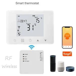HY09RF Smart Save Energy Wireless Thermostat Programmable Room Valve Heating Good Remote Control Temperature Wireless Wifi Tuya