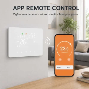 HY101BW Digital Room Zigbee Thermostat for Gas Boiler Heating Programmable 4*AAA Battery /USB Power Supply Smart Thermostat