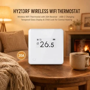 HY213RF WIFI Control Tuya Digital Wireless Wifi Thermostat System Central Heating Energy Saving Floor with Receiver Smart Life