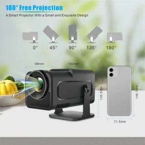 HY320 1080P Portable Android Projector with LED