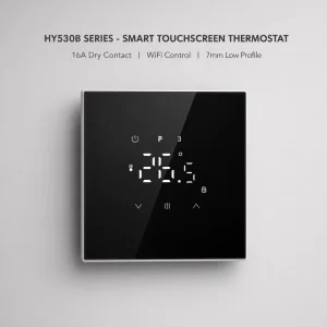 HY530B Dry Contact Smart Thermostat WiFi Touch Screen Temperature Controller for Electric Water Underfloor Heating & Gas Boiler