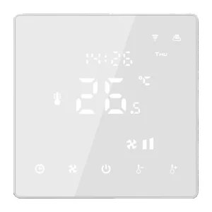 HY608 WiFi Smart Touch Screen Thermostat, Universal for Water/Electric Floor Heating, Remote Temperature Control