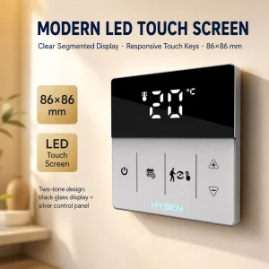 HY609WE ZigBee Smart Thermostat Temperature Controller Zigbee Smart System for Water/Electric Floor Heating Work with Gateway