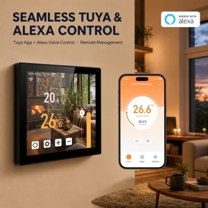 HYT001 Color WiFi Smart Thermostat for Home Heating & Cooling with App Control Compatible with Tuya and Alexa