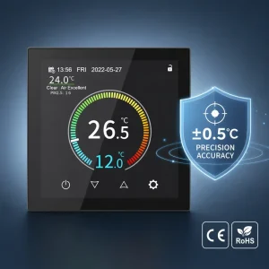 HYT001 Colorful Tft Lcd Wifi Smart Thermostat for Home Heating & Cooling with App Control Tuya Alexa Operated for Home